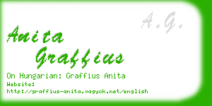 anita graffius business card